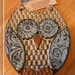 Hand made Owl Wall Hanging - Pottery Stoneware Garden Ornament - Made to Order