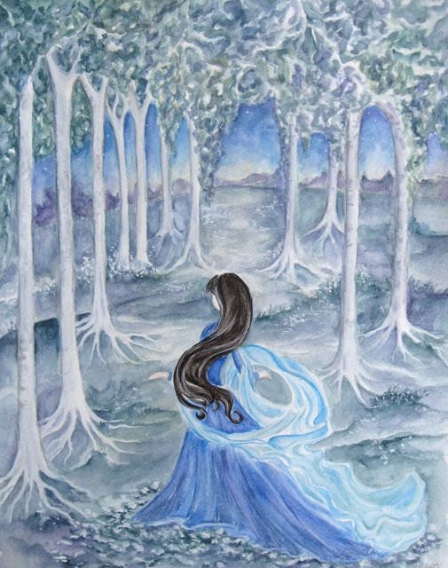 Luthien, original painting 11x14