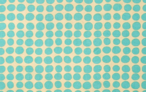 Amy Butler Love Flannel Collection Sundots Turqouise Blue White Cotton Fabric by the yard from Shereesalchemy
