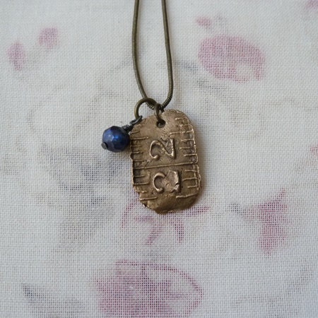 Bronze PMC Charm Necklace number 22