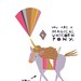 Magical Unicorn Pony - 8x10 print