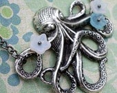 Octopus' Garden: antiqued silver embellished oceanic necklace