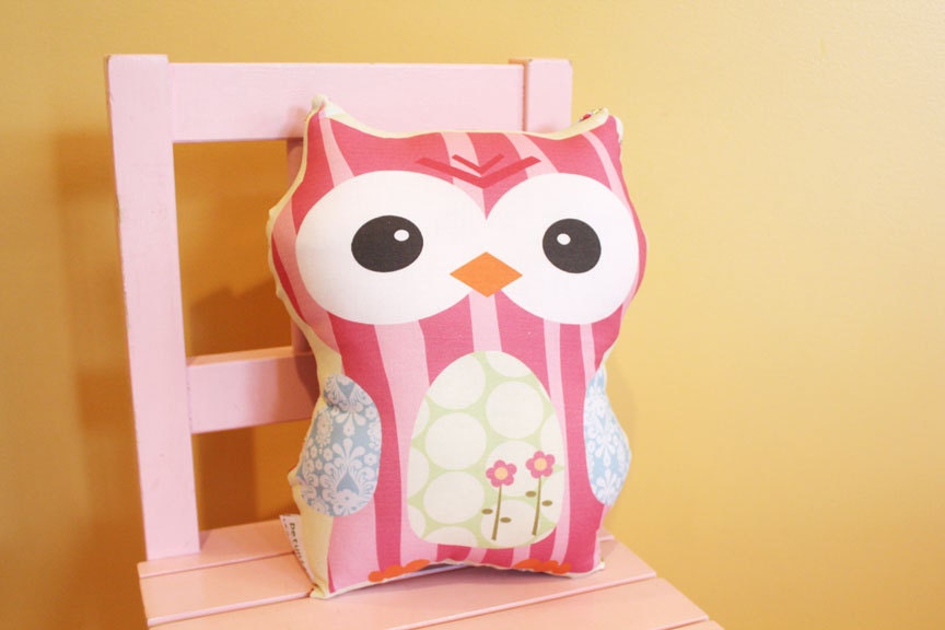 stuffed OWL PETUNIAS' Owl Pillow doll toy toddler baby kid child plush softie gift photo prop room decor unique cute present
