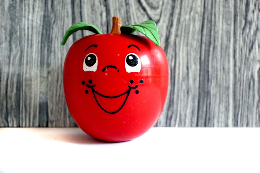 Happy Apple // Vintage Fischer Price Chime Toy