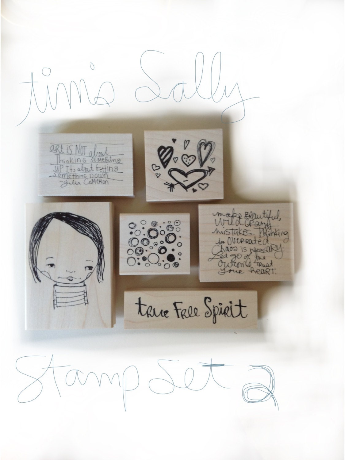 mounted stamps - True Free Spirit set