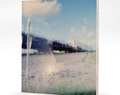 midwestern crossing.  8" x 10" photograph mounted to maple panel.  ready to hang.