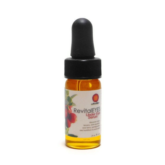 Organic Restoring Eye Serum. Cranberry, Sea Buckthorn, Olive Squalane. Normal, Aging, Mature, Damaged. Natural Organic Skin Care. Vegan.