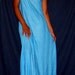 flyTie clothing blue mesh maxi dress