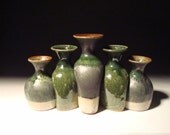Metallic Greens Bottle Cluster