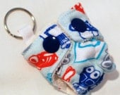 City Traffic (OBV lining) - Mini Fitted Cloth Diaper Keychain
