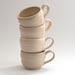 Coffee mugs - Set of 4 - Linen