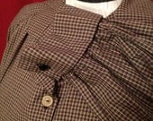 NVL 1940s 48 bust Work wear inspired plaid blouse PLUS SIZE