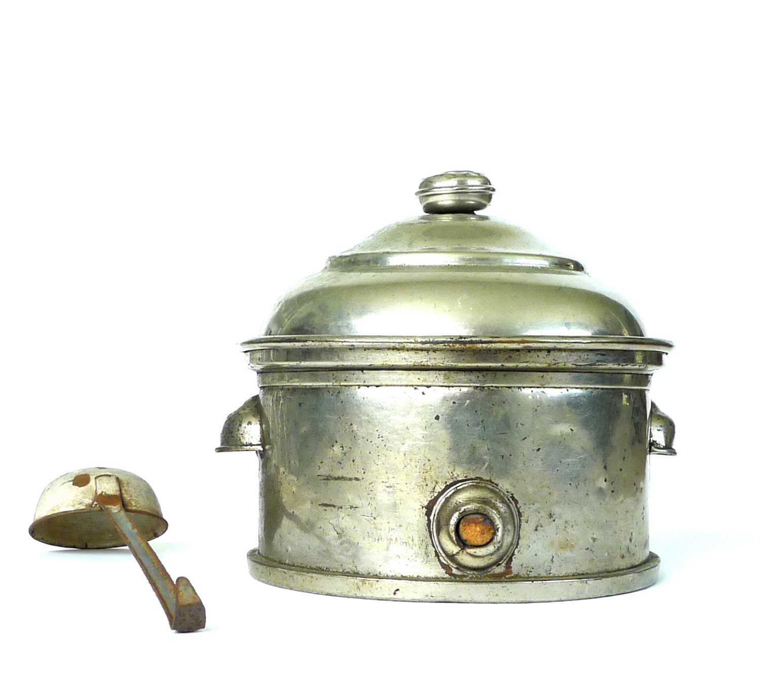 Antique Aluminum Plated Copper Stock Pot