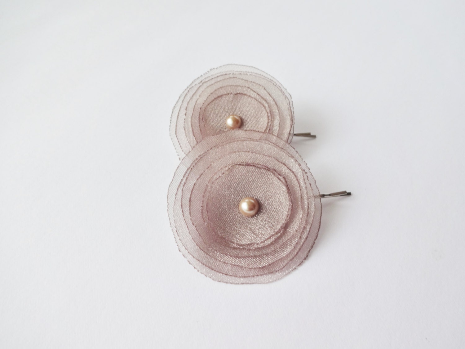 Mocha Hair Pins or Shoe Clips / Limited Edition