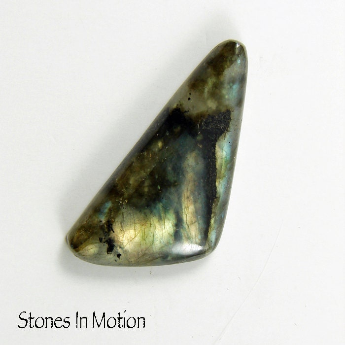Labradorite Freeform Cabochon-36x17x5.75mm