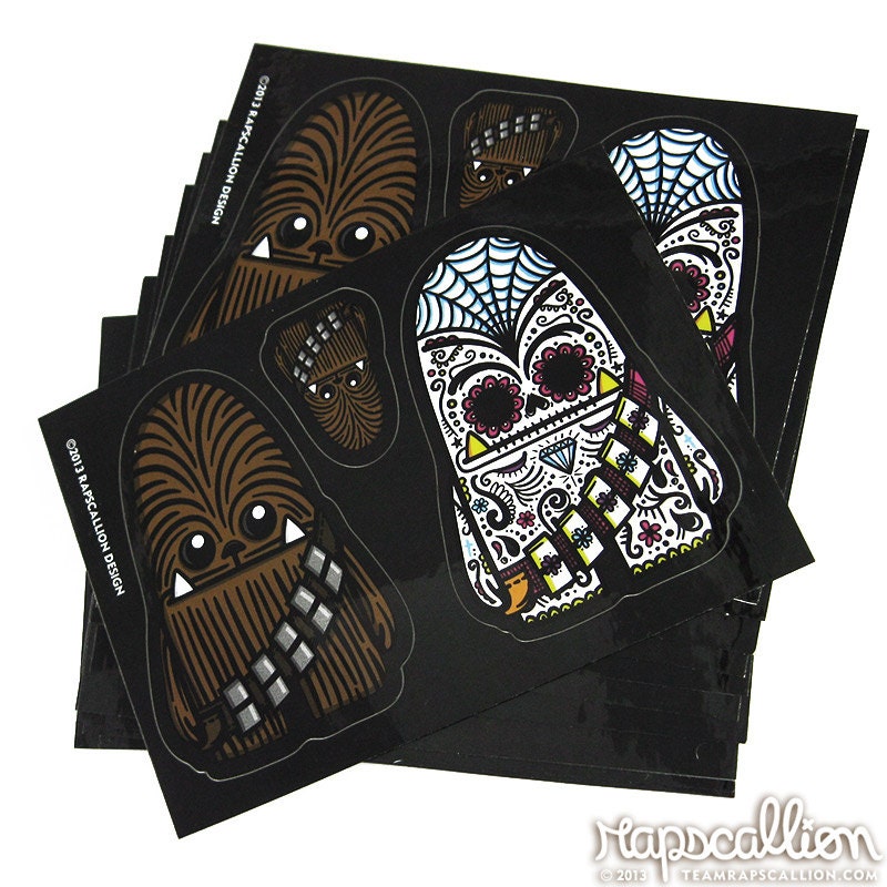 Chewbacca Inspired Sticker Sheet