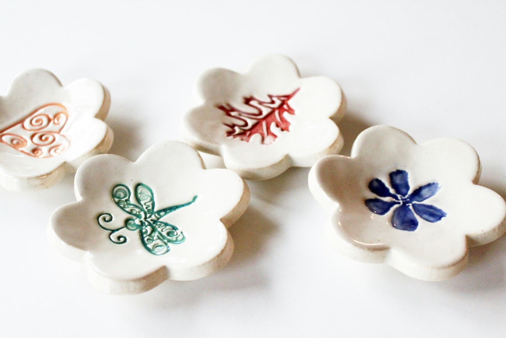 In Stock, 10 Ceramic Ring Catchers, Handmade, The Perfect Party Favor for Your Next Event