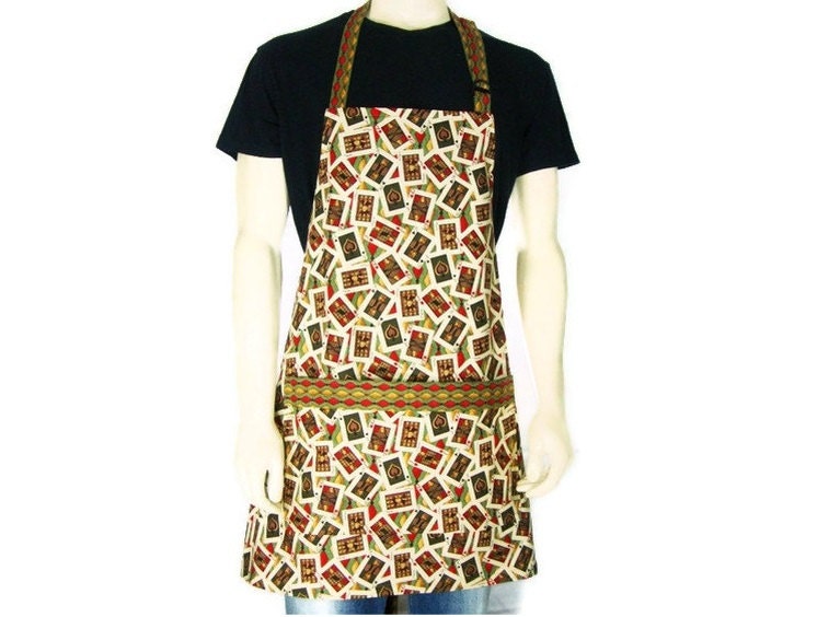 Poker Party Apron , Full Cheff Style , Adjustable with Pocket