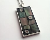 Misty Morning Mosaic Art Pendant by Smashgirl