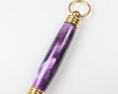 Purple with Gold Pearl Acrylic Needle Case