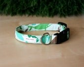 3/4" Wide - WHALES print - Dog Collar