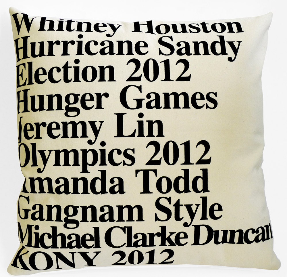 GOOGLE PILLOW 2012