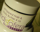 Whipped Hair & Body Butter 2 jars. Natural. Organic. Moisturizer. Lemongrass. 4 oz. Sale.