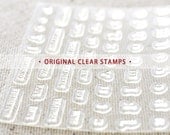 09 - ORIGINAL CLEAR STAMPS - Ming type alphabet and number