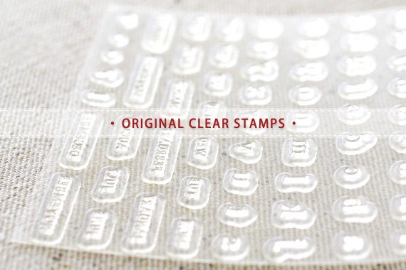 09 - ORIGINAL CLEAR STAMPS - Ming type alphabet and number