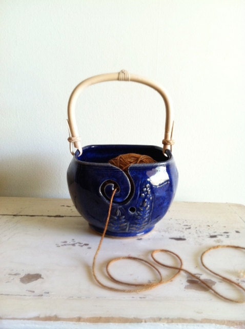 Yarn Bowl, Knitting bowl, yarn organizer, craft supplies, knitting and crochet