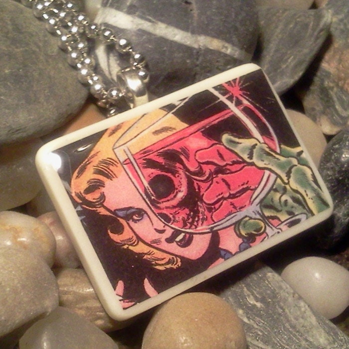 Poison Comic Necklace