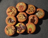 BioShock plasmid buttons - 1.25 inch pinbacks - set of 10