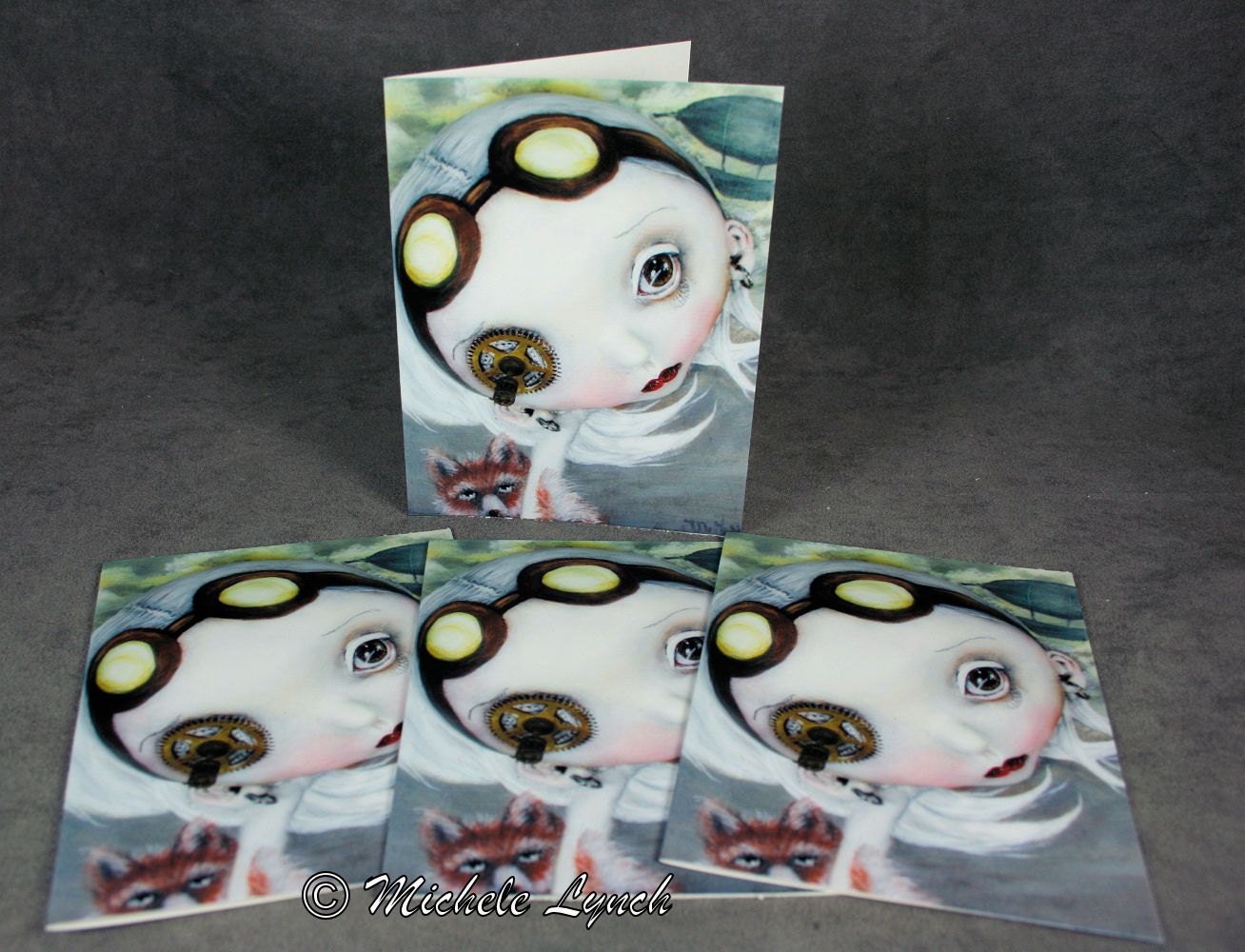 The Dream 4 Blank Pop Surrealism Fairy Tale Note Cards