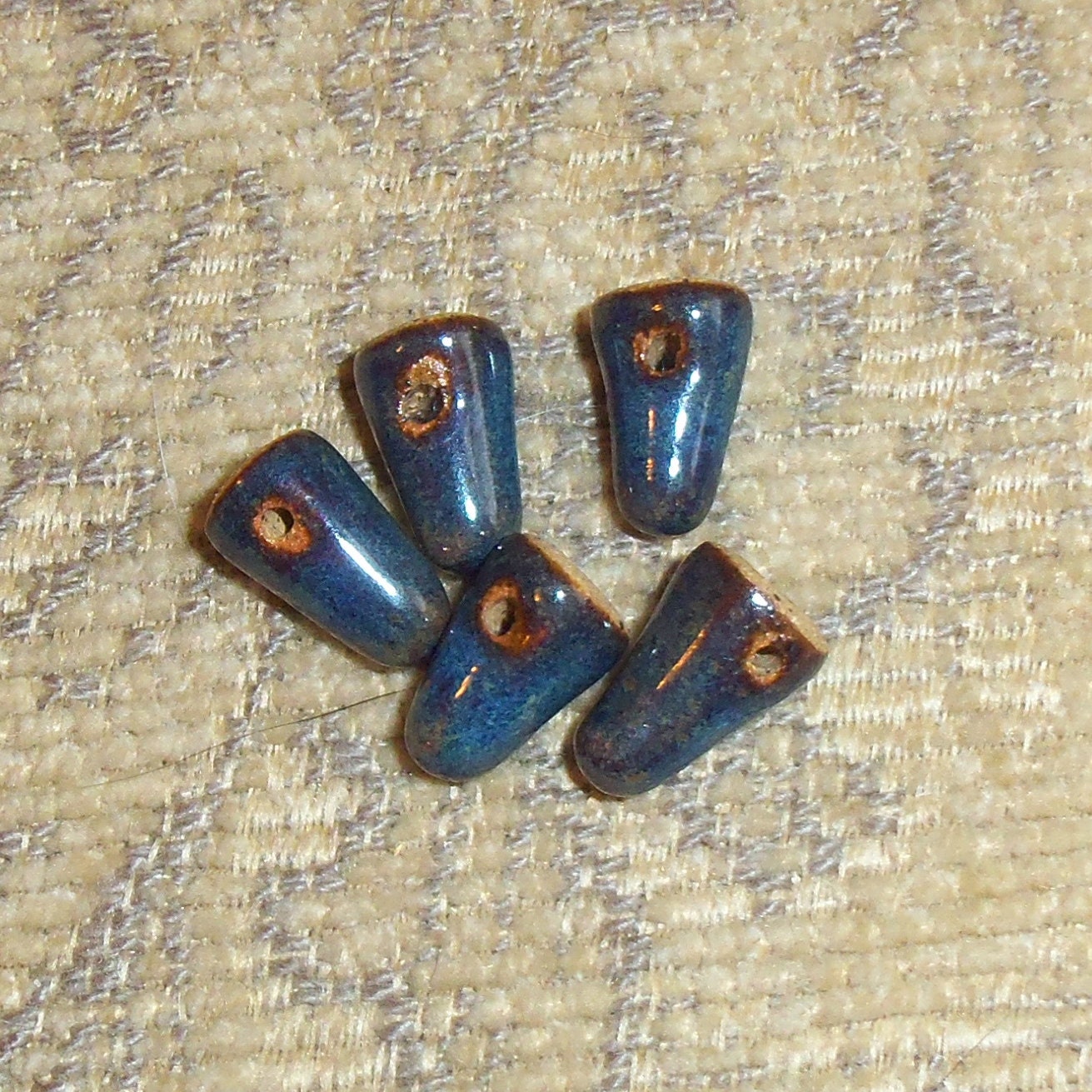 Handmade Stoneware Bead Set