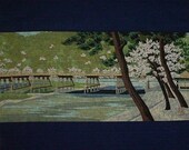 Small Size Cotton 'Arashiyama' Furoshiki Japanese Fabric by Masao Ido w/Free Shipping