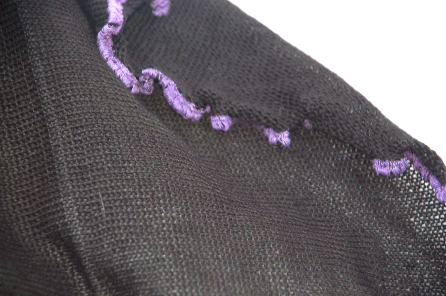 Moss green wool knit shawl