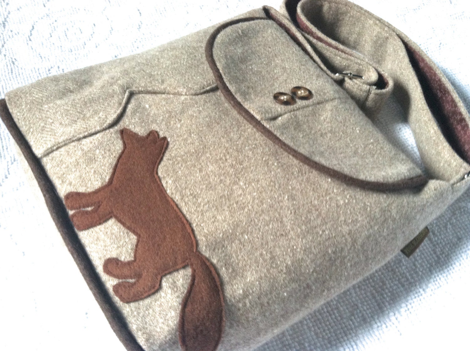 Repurposed wool FOXY Bag