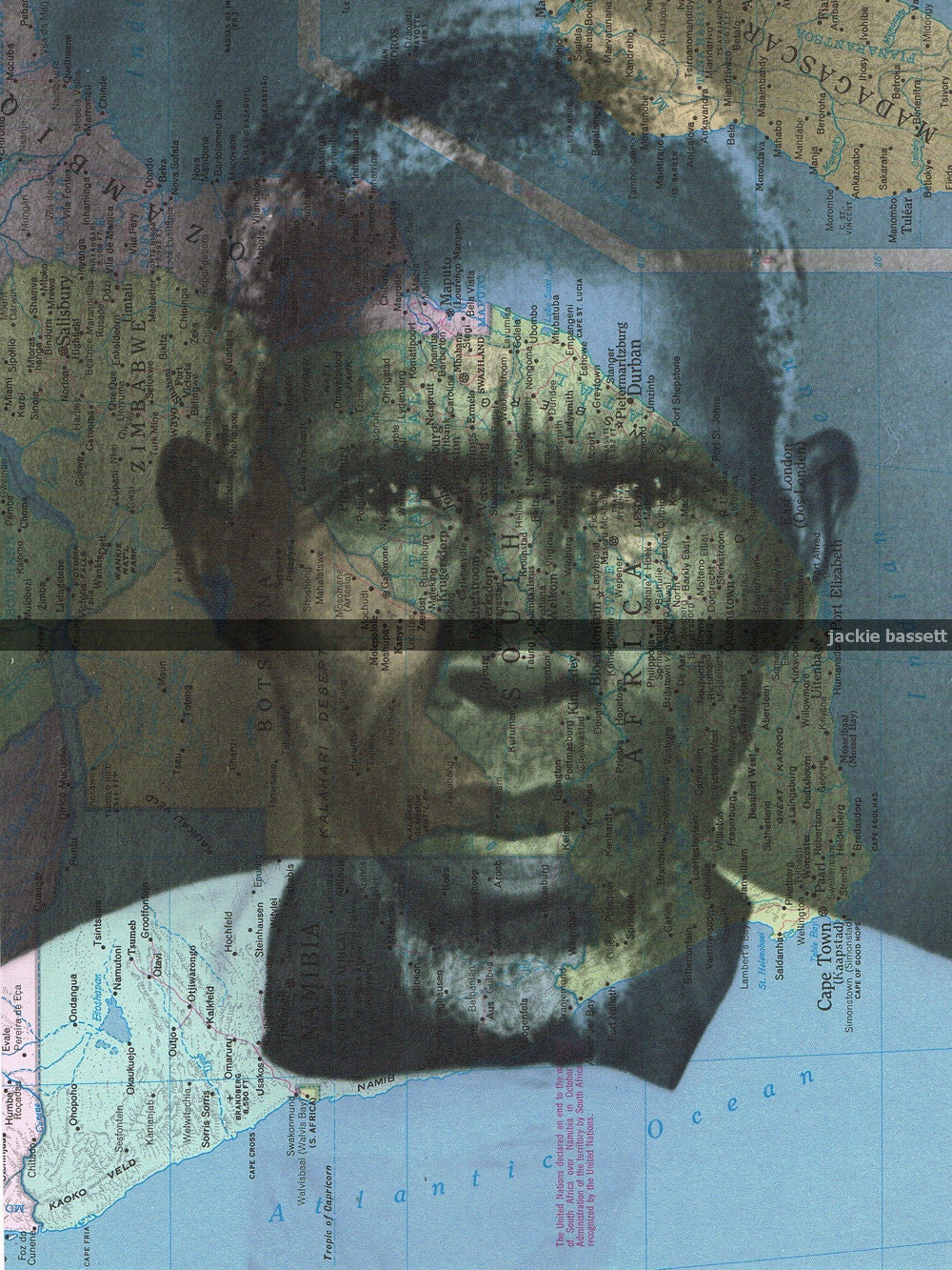 African,Black.Ethnic.Gift, Map Print.Book Page.Man,Vintage Photo, handmade Special, home decor, buy 3 get 1 FREE.mixed media.art.wall