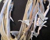 T shirt string Beaded Necklace Infinity scarf TEXAS theme