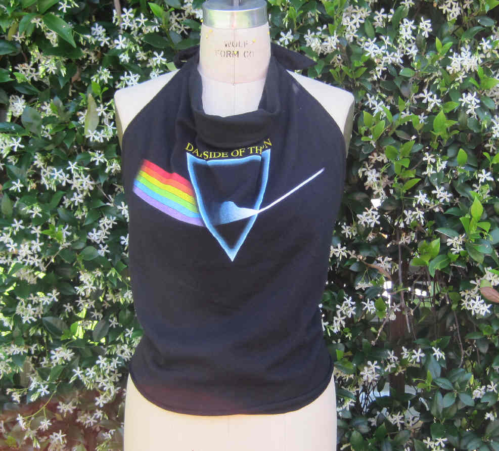Pink Floyd Halter Top UPcycled t shirt halter top SZ 36