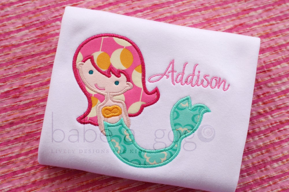 Mermaid Tee Shirt by babe-a-gogo for Toddlers & Girls