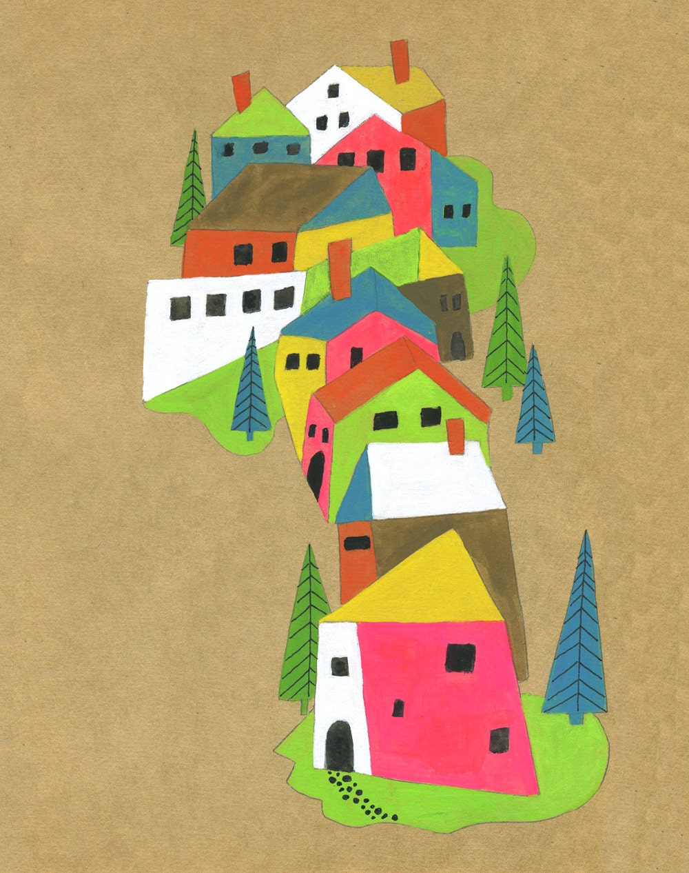 French Countryside Archival Print