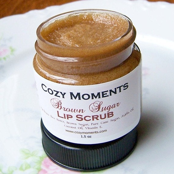 Brown Sugar Lip Scrub, All Natural - For Baby Soft, Smooth Lips