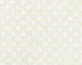 Robert Kaufman Fabric Spot On Ivory white tone polka dot 1 Yard-- More yardage available
