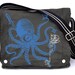 Ninja Octopus messenger bag  green print