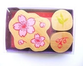 Japanese Rubber Stamp Cherry Blossoms Sakura