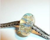 Luccicare Lampwork Bead - Ice Bubbles -  Lined with Sterling Silver