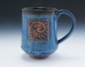 Brown and Blue Mug