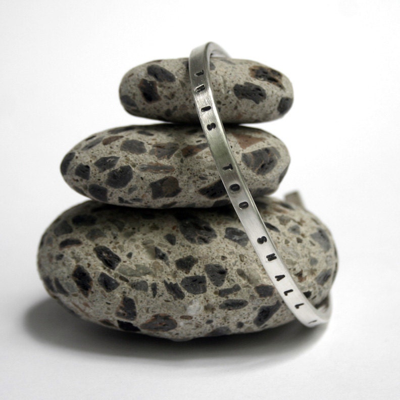 Custom Stamped Sterling Silver Cuff Bracelet Stamped Your Way