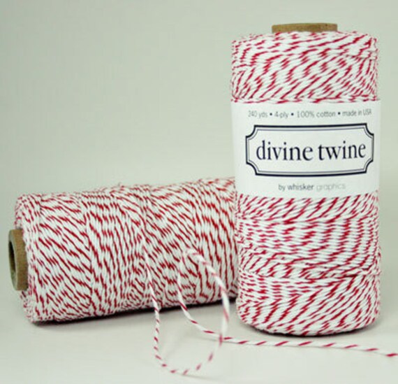 Full Spool Cherry Bakers Twine - Red Twine - 240 Yards -- Full Spool Il_570xn